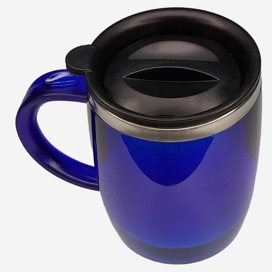 Taza Inoxidable Con Tapa 400ml