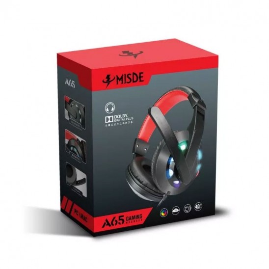 Audifono Gamer con Luz A65