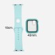 Set Banda Silicon Y Protector Reloj Inteligente / Smart Watch 40mm