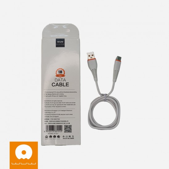 Cable Usb a Tipo C 5A 1m Nylon WUW