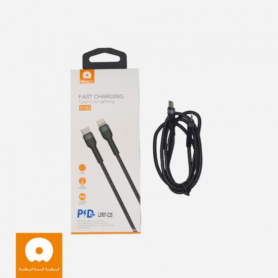 Cable Tipo C a Lightning PD 20W Nylon WUW