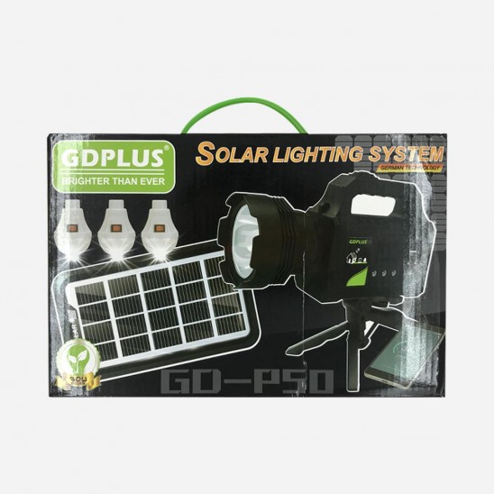 LÁMPARA LED SOLAR RECARGABLE 50W - Herramientas Run