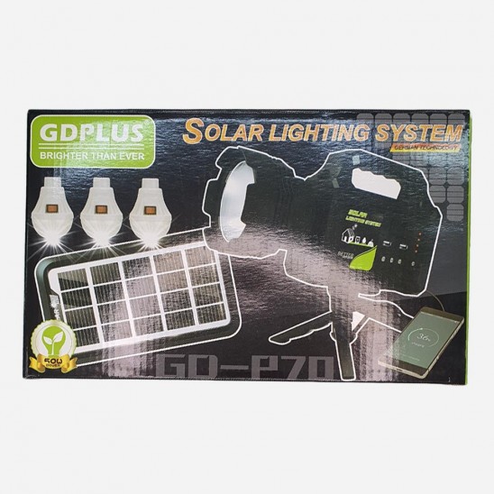 Lámpara Solar Recargable MD P-70