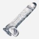 Dildo C/T Transparente Ventosa 22cm