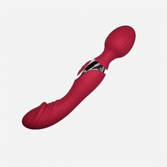 Vibrador Estimulador Doble Punta 22cm USB