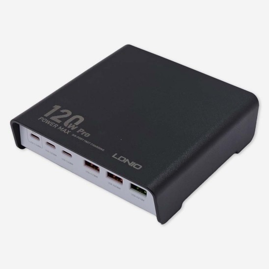 Estacion Carga 3 Tipo C y 3 USB 120W LDNIO